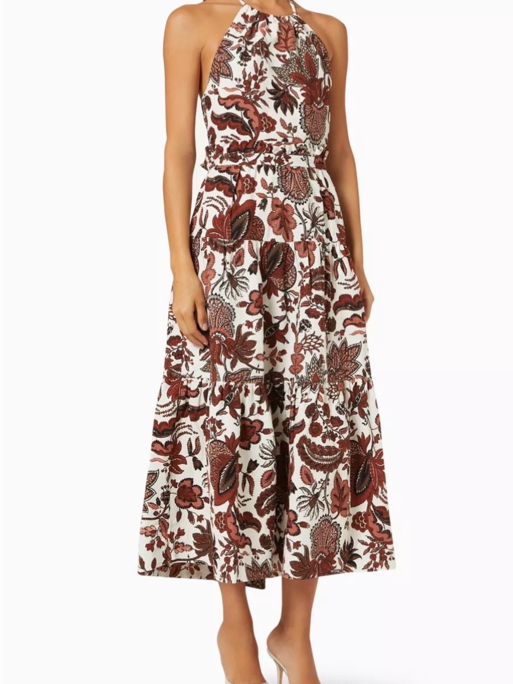 Shona Joy Catalina Halter neck open back dress. Size 4